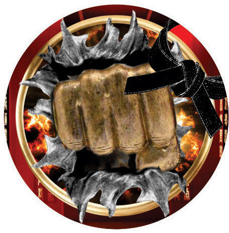 Martial Arts Burst Vibraprint® Label