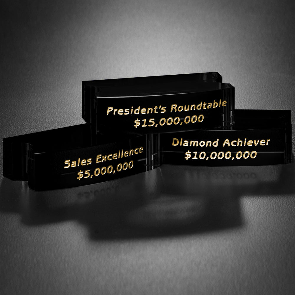Goal-Setter Block - Black — 3" W x 3/4" H