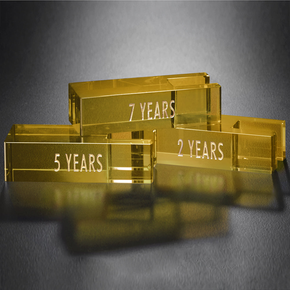 Goal-Setter Block - Gold — 2-7/8" W x 3/4" H