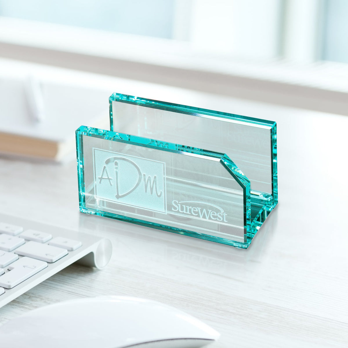 Jade Card Holder 4" W