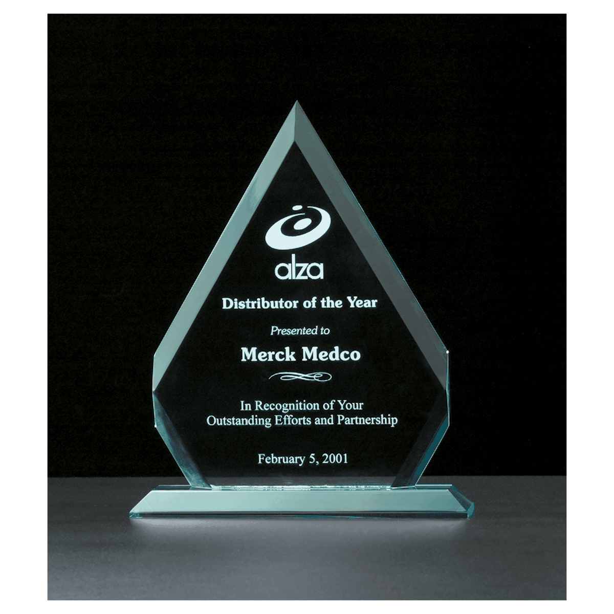 Arrow Series Jade Acrylic Award