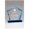 Diamond Series Acrylic Award with Blue Mirror Base