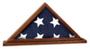 Genuine Walnut Flag Display Case with Attached Base