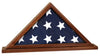 Genuine Walnut Flag Display Case with Attached Base