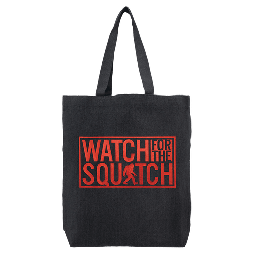 Black Cotton Canvas Tote with Gusset