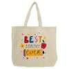 Natural Cotton Canvas Tote with Gusset