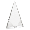 Crystal Triangle Award with Two Front Bevels