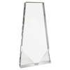 Crystal Wedge Award with Two Front Bevels