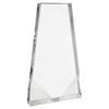 Crystal Wedge Award with Two Front Bevels