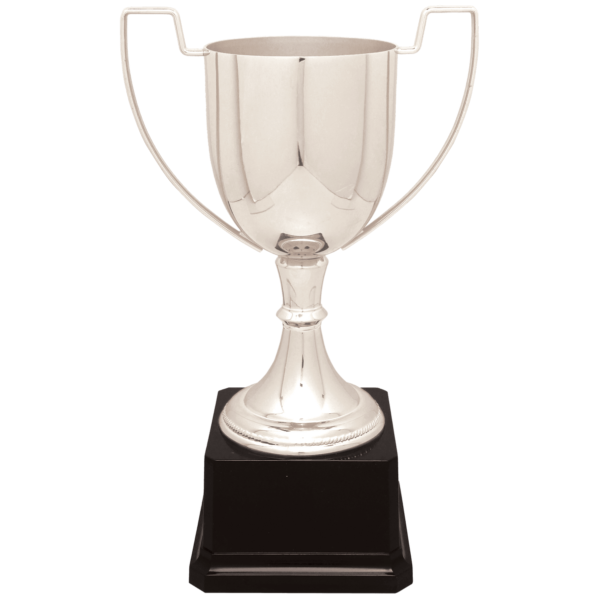 Silver Completed Zinc Cup Trophy on Plastic Base