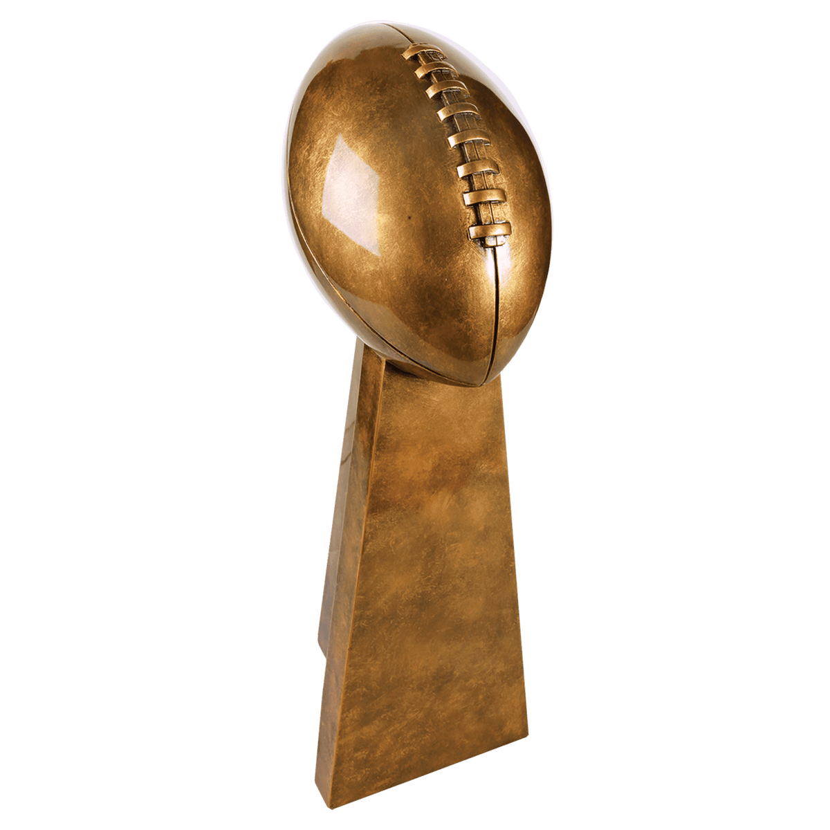 10 1/4" Antique Gold Football Resin