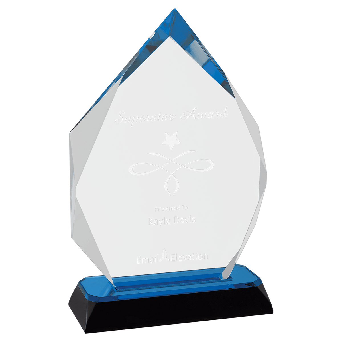 7 3/4" Diamond Corner Base Impress Acrylic