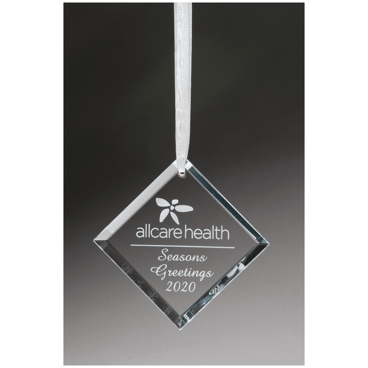 2 3/4" Crystal Diamond Ornament