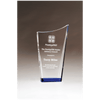 Contemporary Series Crystal Award with Blue Bottom