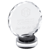 Round Facet Crystal Award on Round Base
