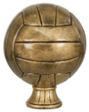 Antique Gold Volleyball Resin