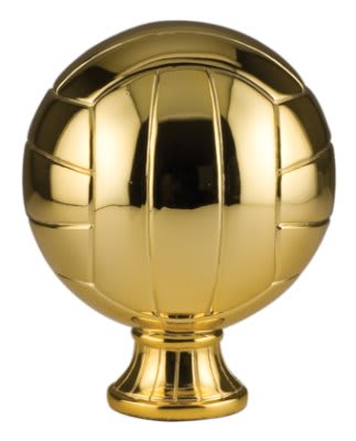 Gold Volleyball Resin