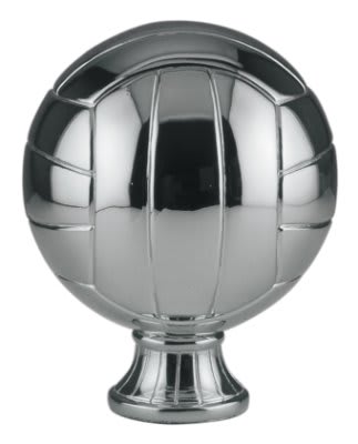 Silver Volleyball Resin