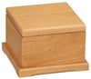 Red Alder Pet Urn with Laserable Lid