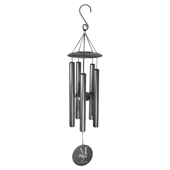 Black Powder Coated Aluminum Wind Chime