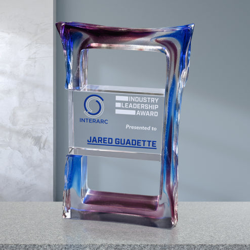 Delta Liuli Crystal Award — Color Options