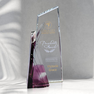 Achievement Art Glass Award 8-1/2"