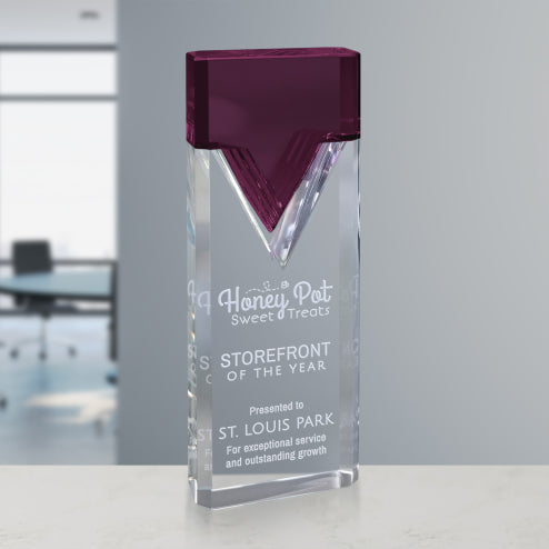 Nobility Liuli Crystal Award — Color Options