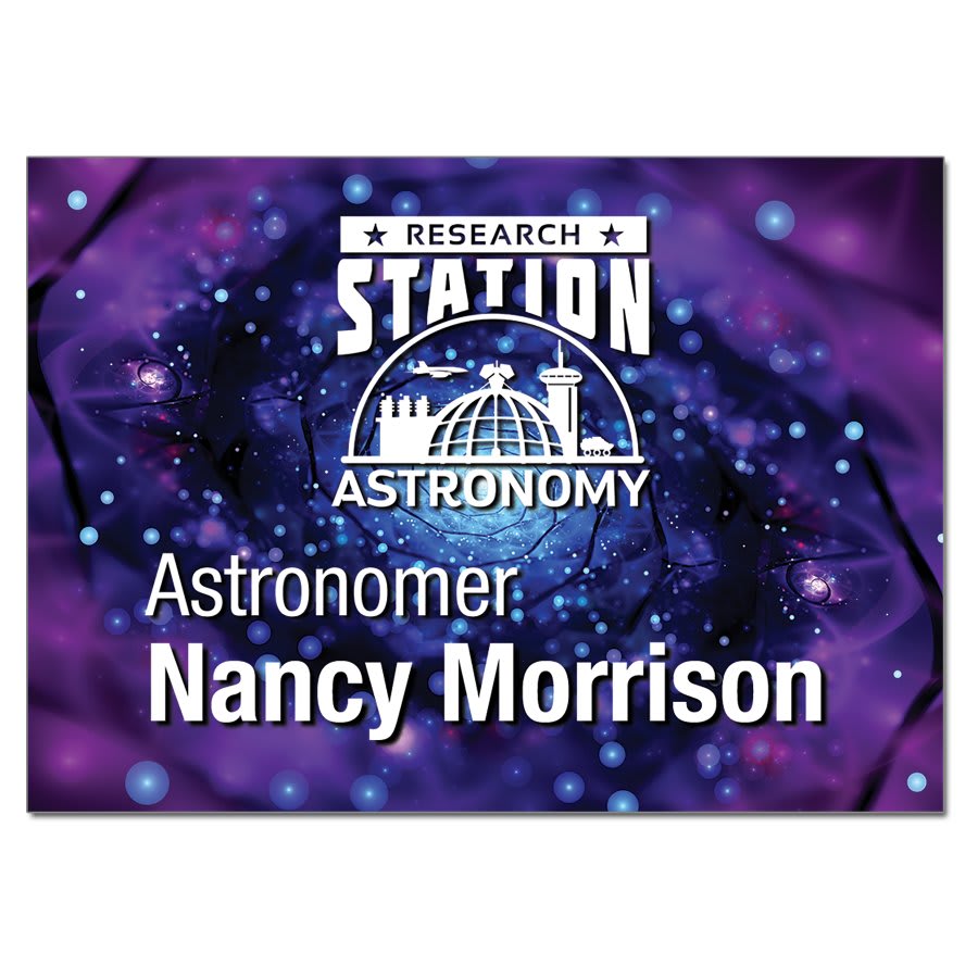 Personalized Aluminum Name Badge – Square Corners