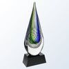 Blue Swirl Art Glass Award