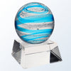 Blue Snow Globe Art Glass Award