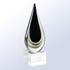 Teardrop Color Series Art Glass Award