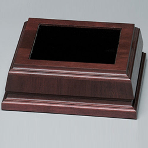 Royal Finish Walnut Award Base — Footprint and Recess