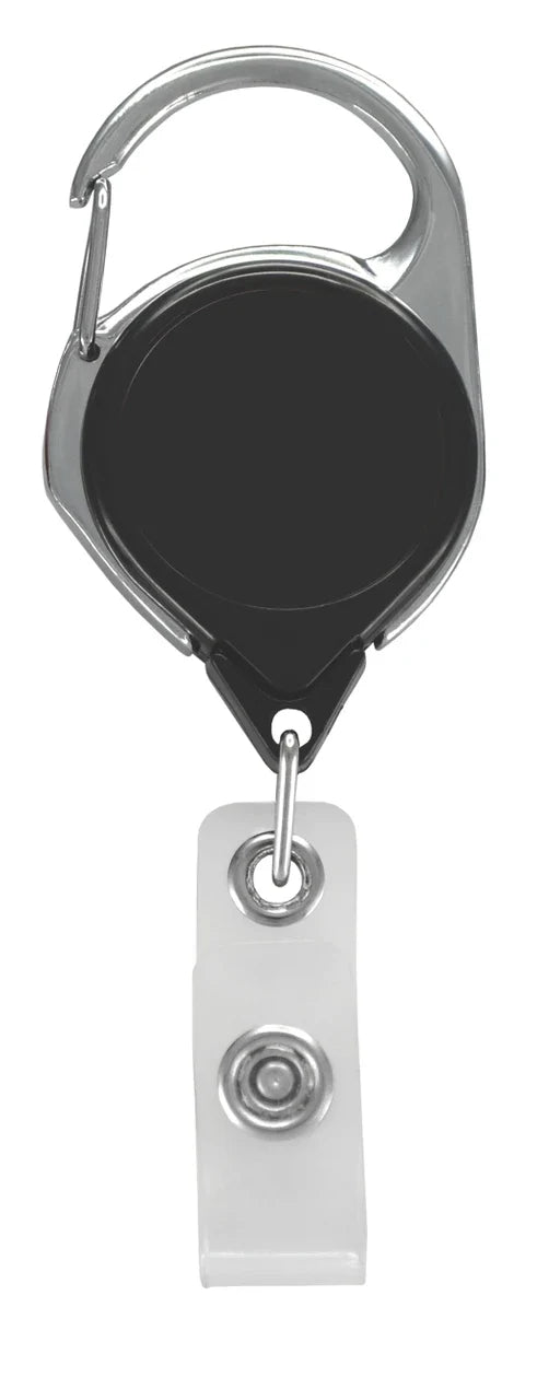 Carabiner Badge Reel w/ Belt Clip