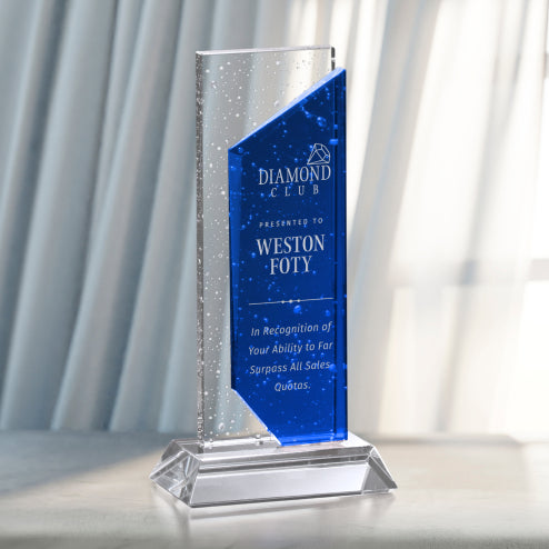 Solstice Bubble Glass and Crystal Award