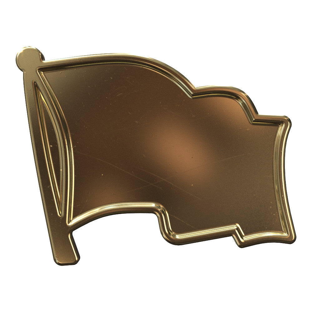 Gold Flag Lapel Pin Finding