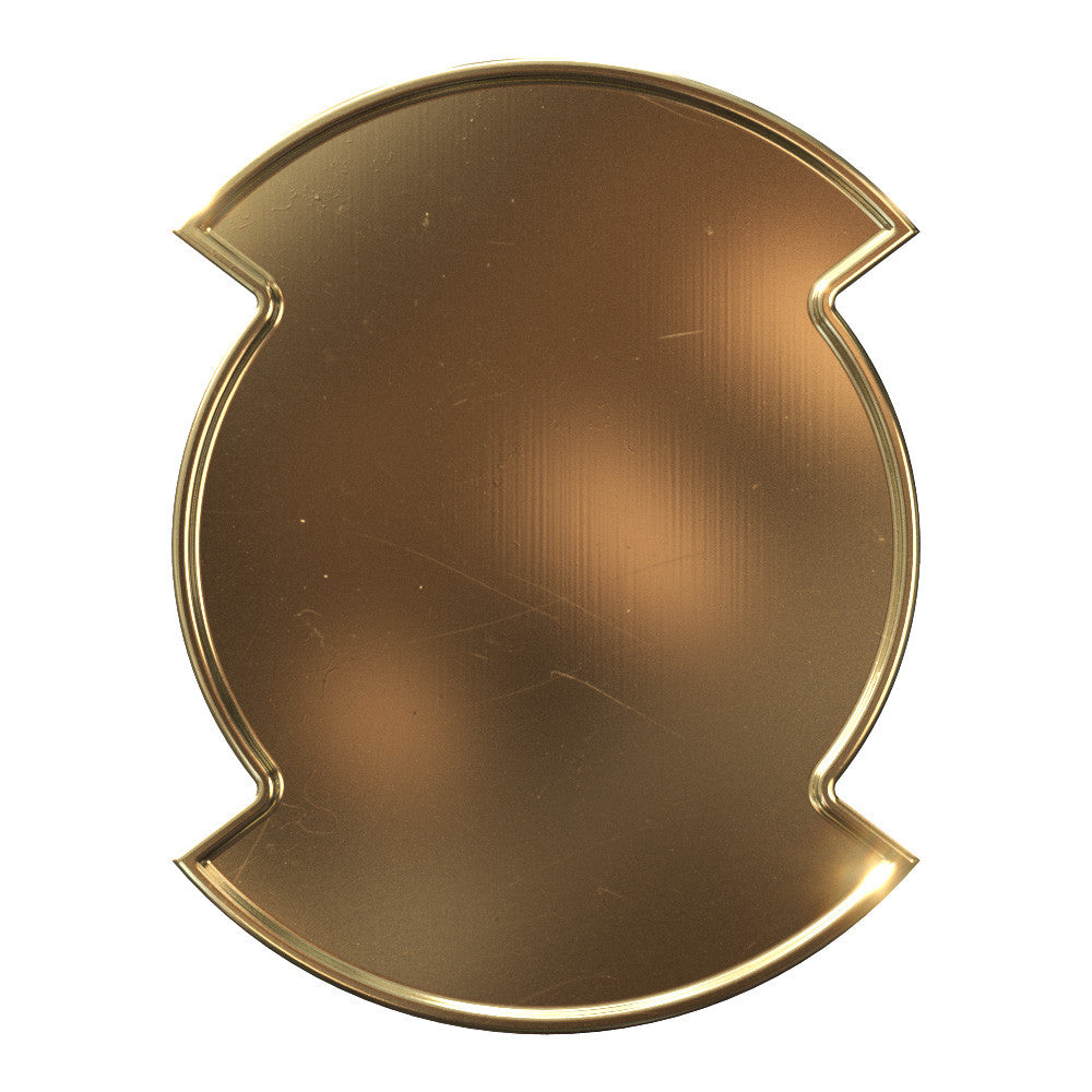 Round w/ 2 Bar Shaped Lapel Pins