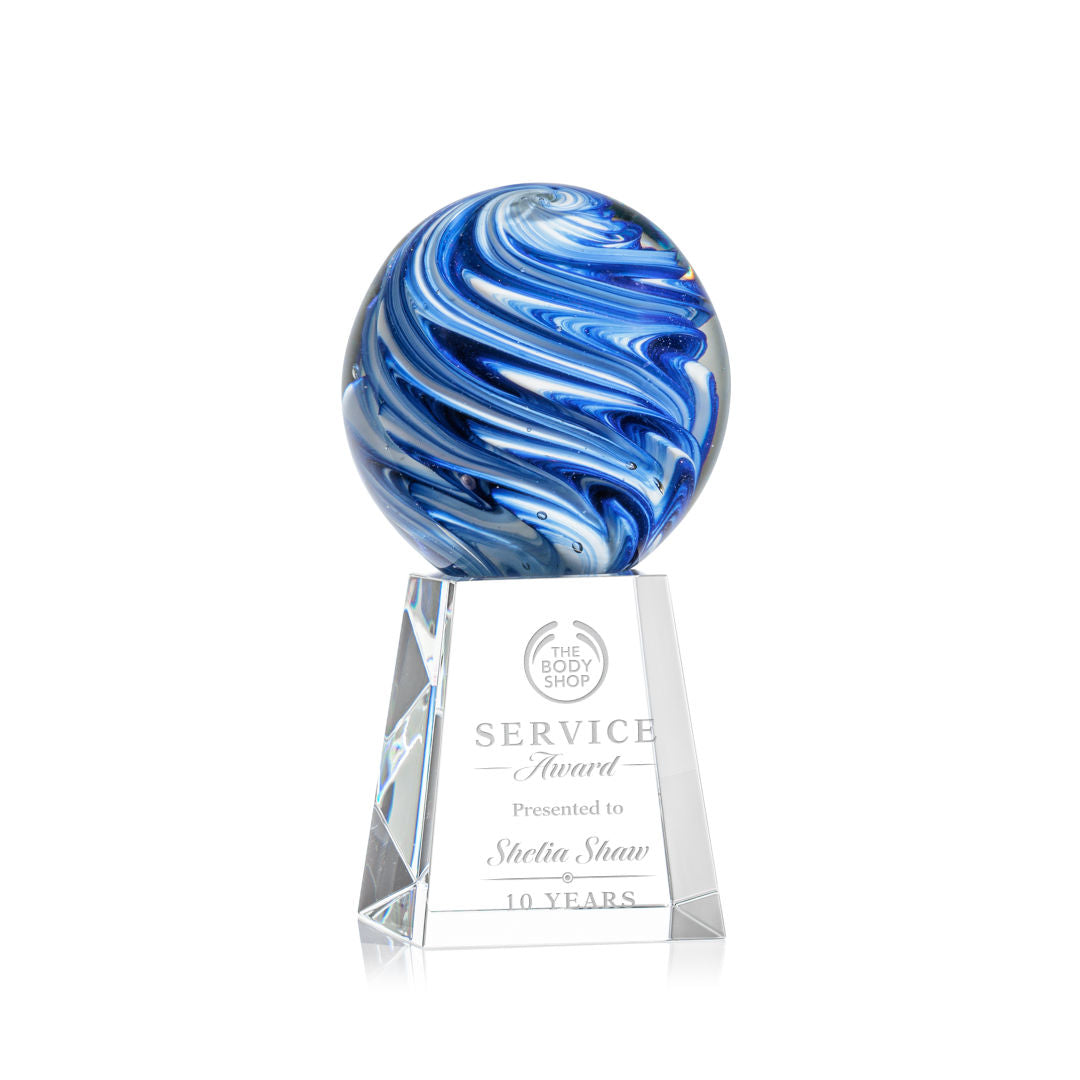 Naples Art Glass Award – Base & Size Options