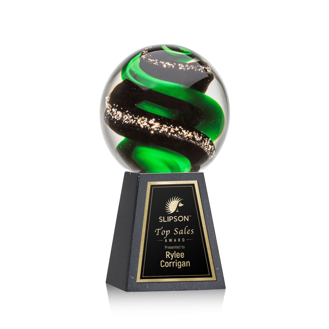Zodiac Award on Tall Marble