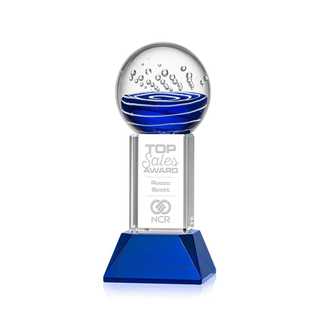 Tranquility Award on Stowe Base - Blue