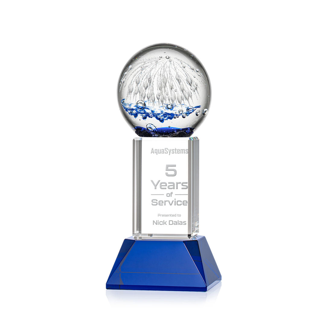 Starburst Award on Stowe Base - Blue