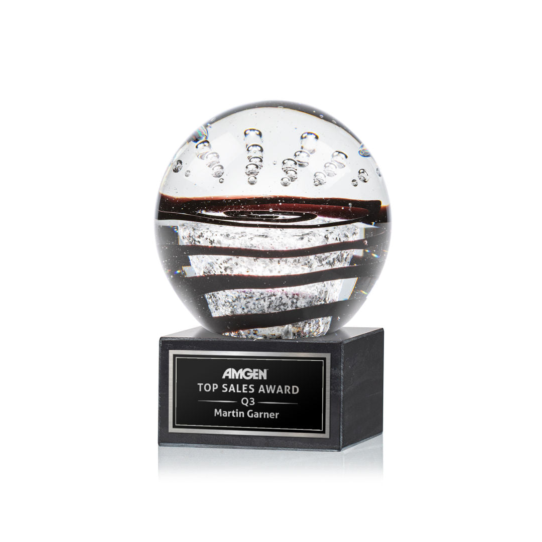 Serenity Award on Square Marble - Black