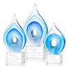 Caspian Art Glass Award – Base & Size Options