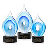 Caspian Art Glass Award – Base & Size Options