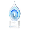 Caspian Art Glass Award – Base & Size Options