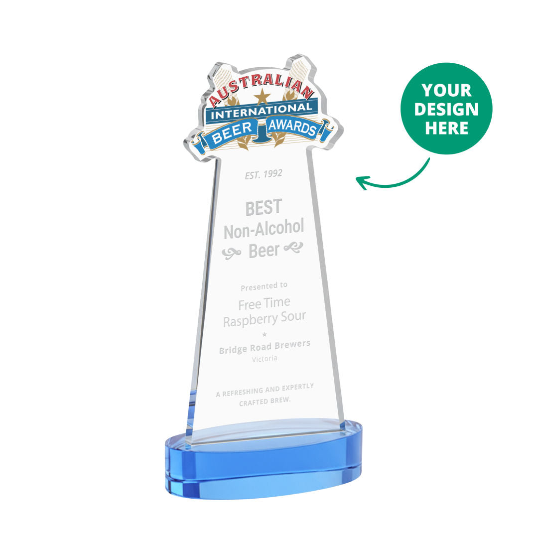 EdgeCraft Tapered Award on Alberton - Sky Blue (via Air)