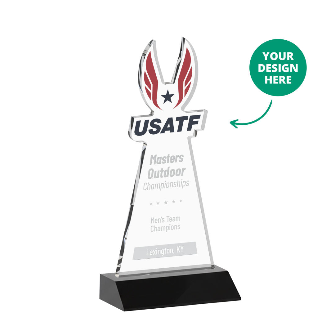 EdgeCraft Tapered Award on Mitered - Black (via Air)
