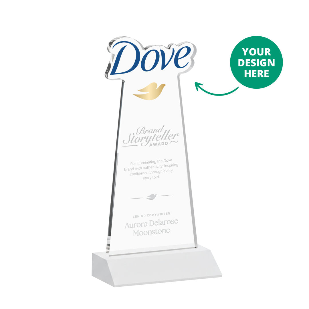 EdgeCraft Tapered Award on Mitered - White (via Air)