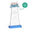 EdgeCraft Tapered Award on Mitered - Sky Blue (via Air)