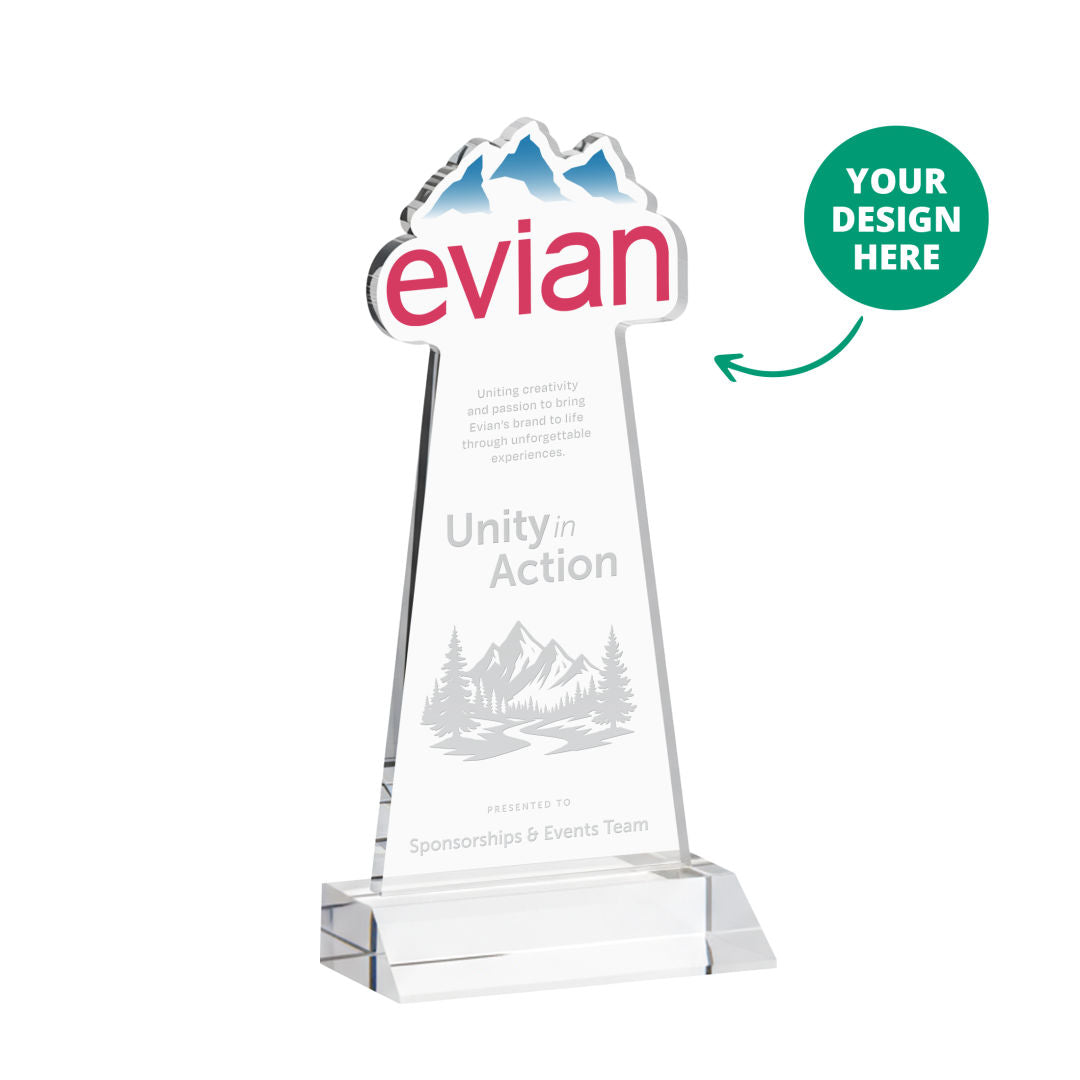 EdgeCraft Tapered Award on Mitered - Clear (via Ocean)