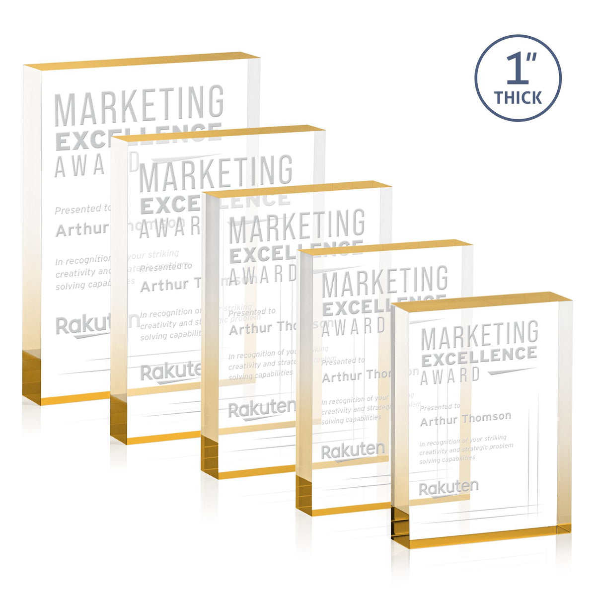 Toledo Award - Gold (Vert)